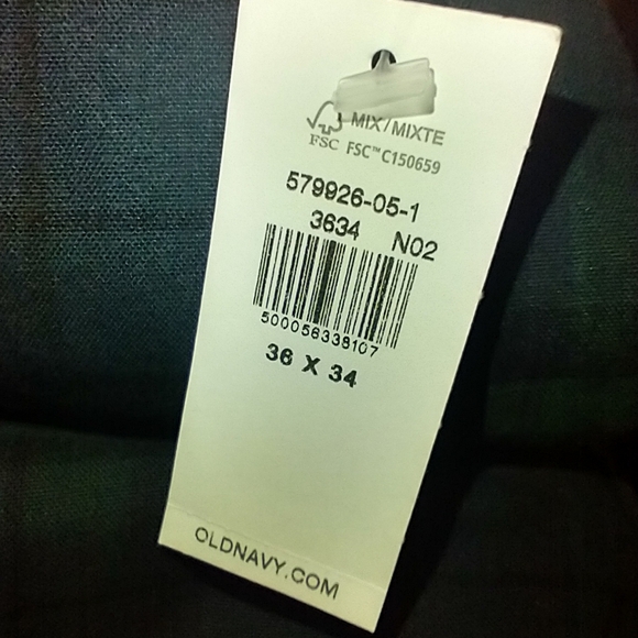 NWT Old Navy Ultimate Straight Built in Flex Plaid Pants Men's sz 36x34. - Picture 8 of 9